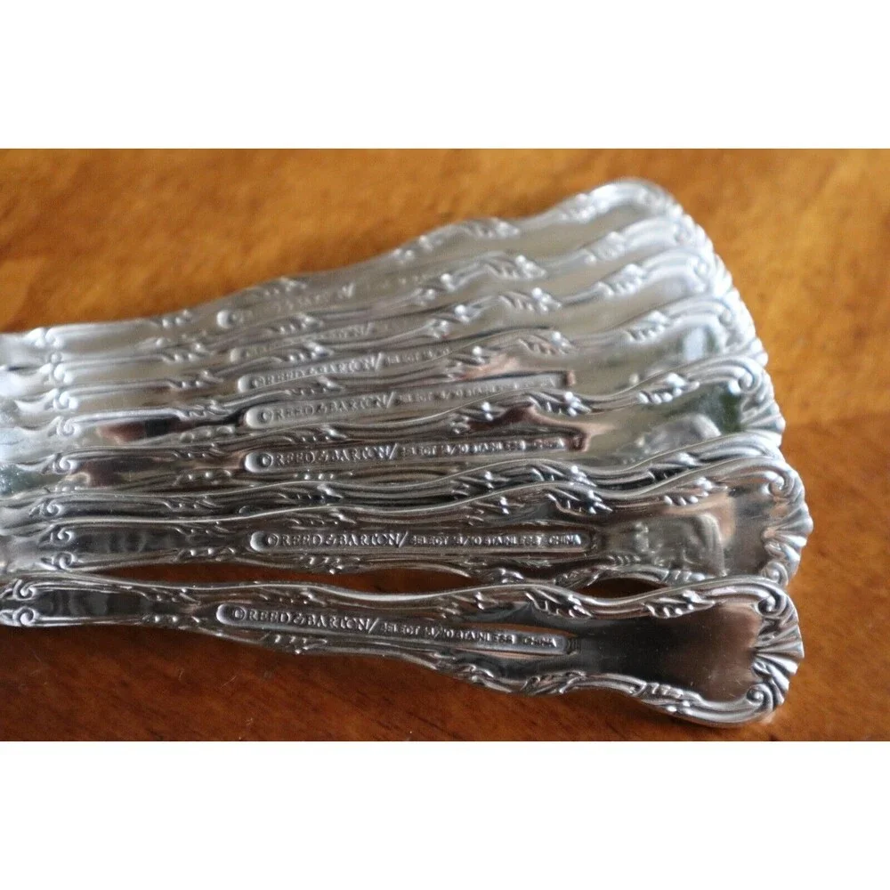 8x Teaspoons VICTORIA Reed & Barton Select 18/10 Glossy Stainless China 6.5